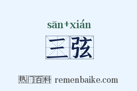 三弦是什么意思的图片